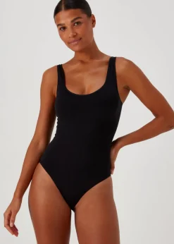 Black Seamless Smoothing Bodysuit