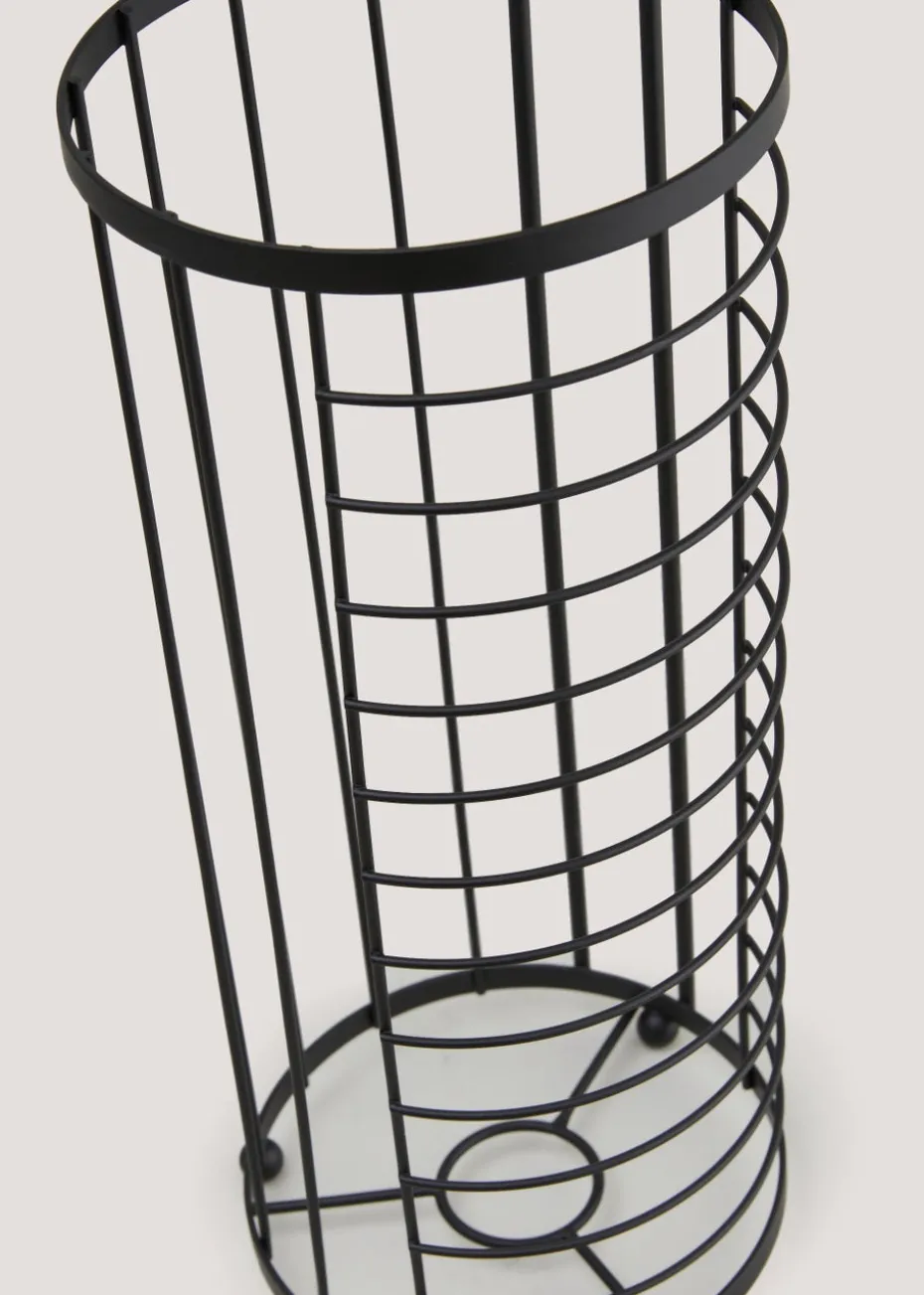 Black Slim Wire Storage Basket