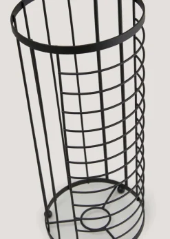 Black Slim Wire Storage Basket