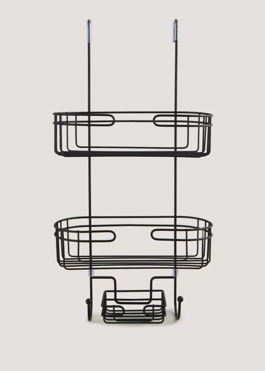 Black Slim Wire Storage Basket
