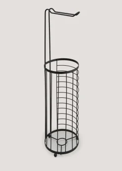 Black Slim Wire Storage Basket