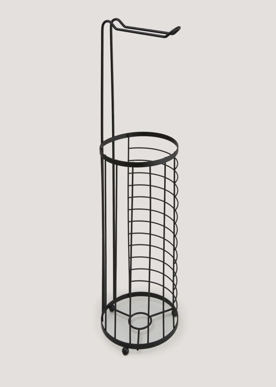 Black Slim Wire Storage Basket