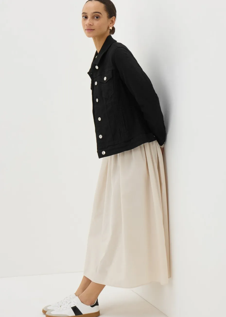 Black Stretch Denim Jacket