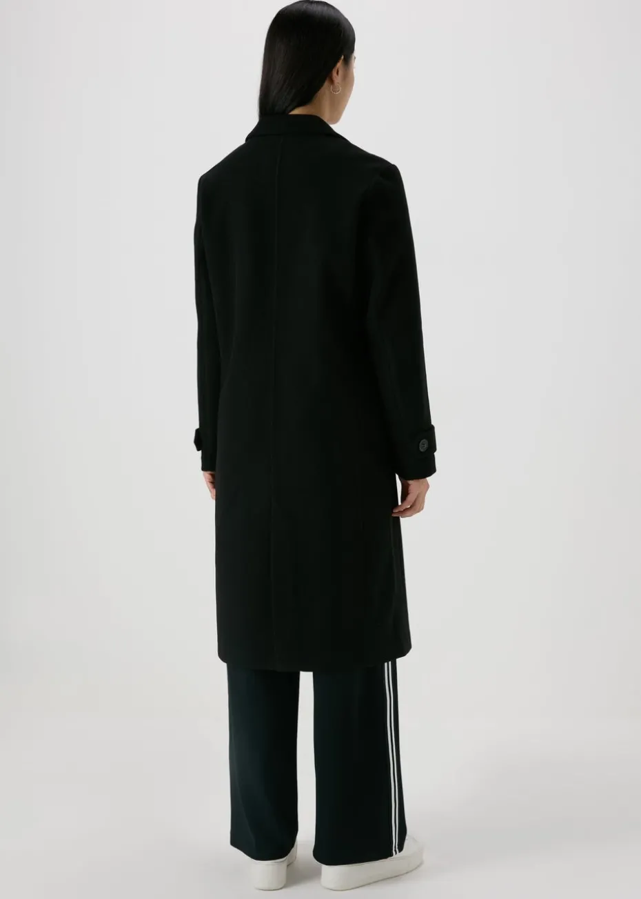 Black Textured Coat