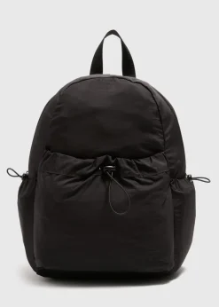 Black Toggle Front Backpack