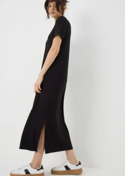 Black T-Shirt Midi Dress