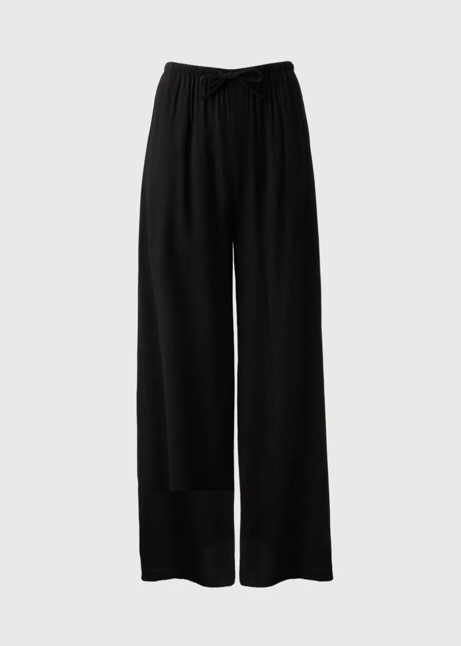 Black Wide Leg Trousers