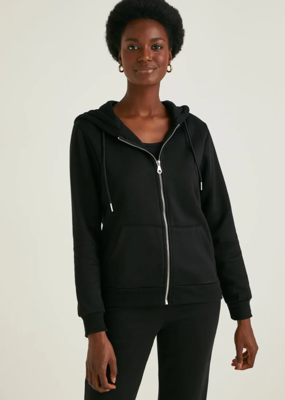 Black Zip Up Hoodie