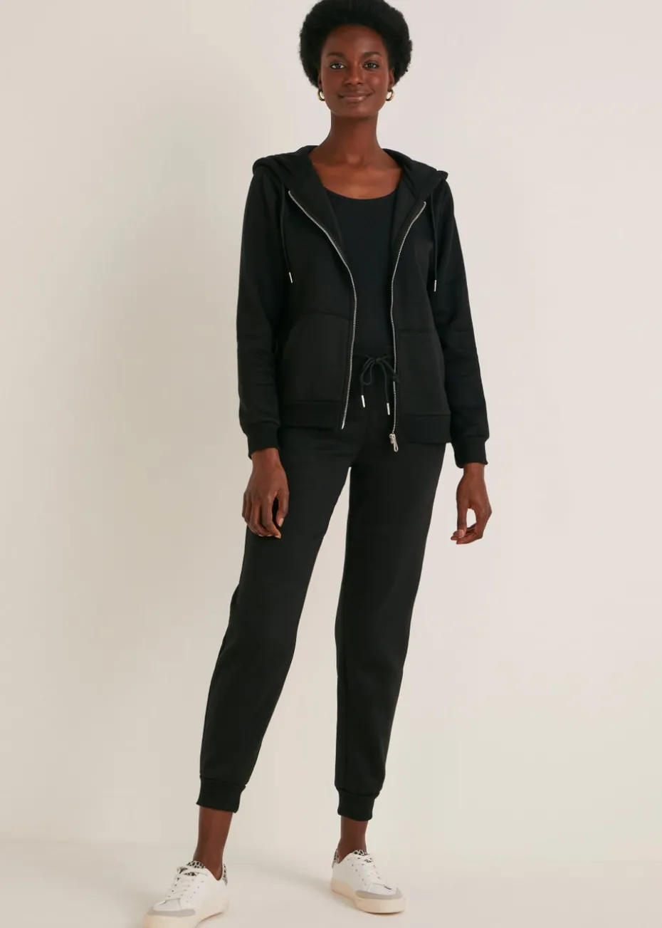 Black Zip Up Hoodie