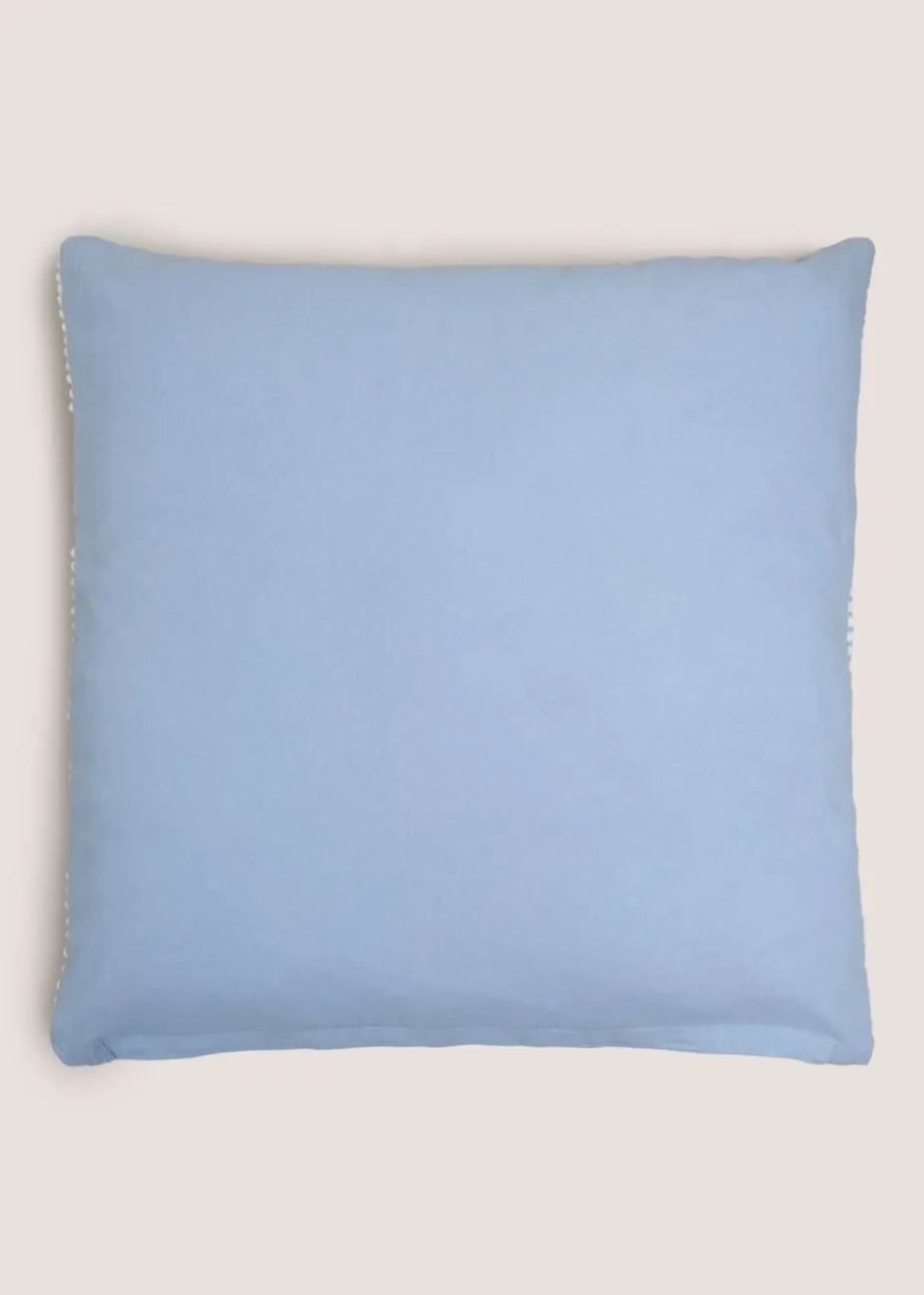 Blue Bobble Stripe Cushion