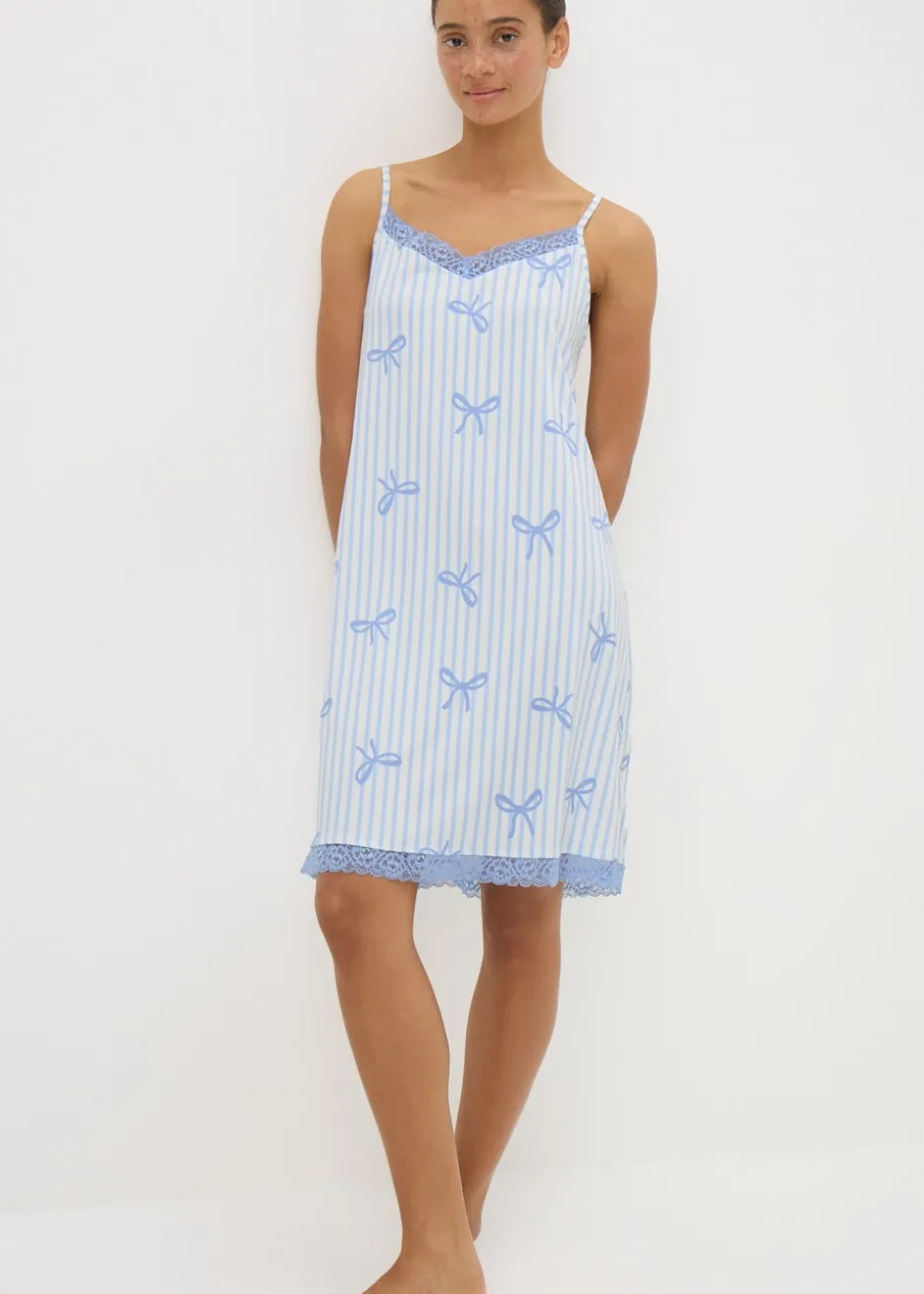 Blue Bow Chemise