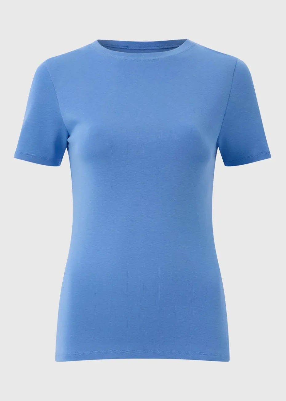 Blue Fitted T-Shirt