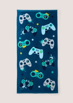 Blue Gaming Travel Pillow