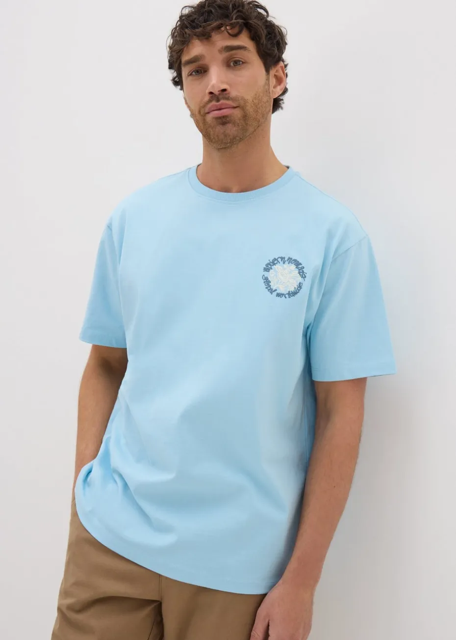 Blue Modern Nomads Logo T-Shirt