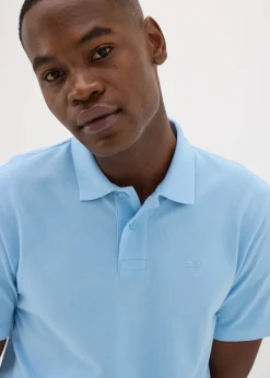 Blue Plain Polo Shirt