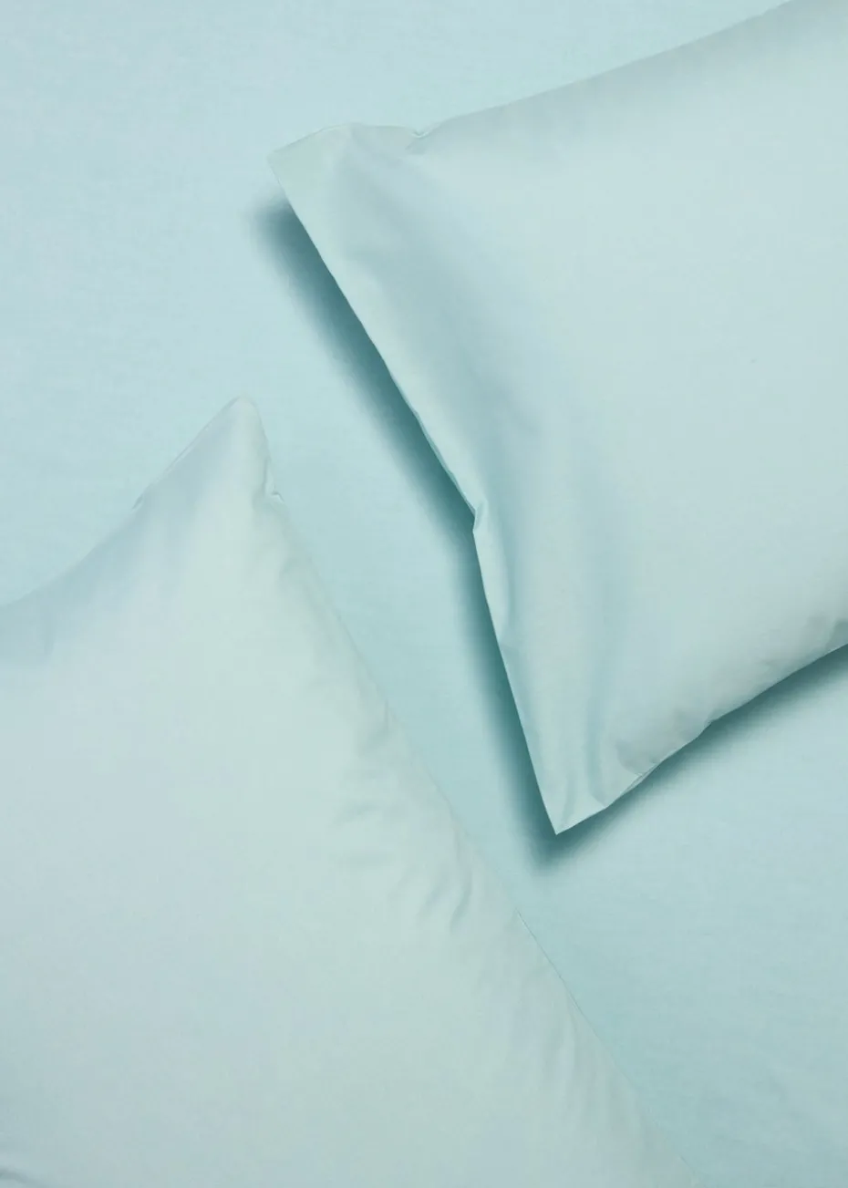 Blue Polycotton Fitted Bed Sheet