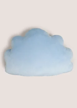 Blue Shell Shaped Cushion