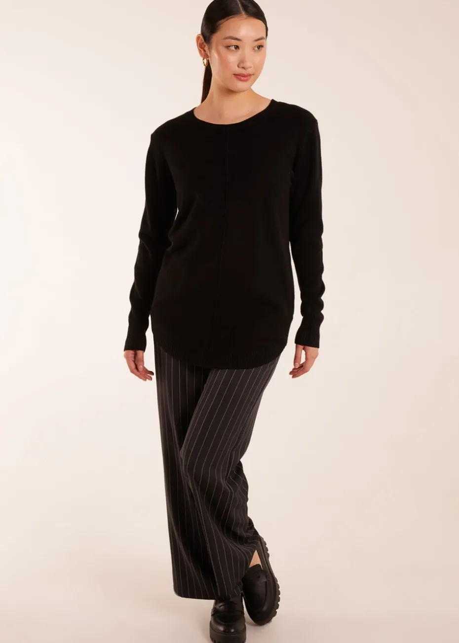 Blue Vanilla Black Middle Seam Detail Jumper