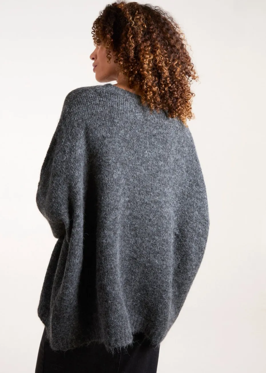 Blue Vanilla Black Round Neck Jumper