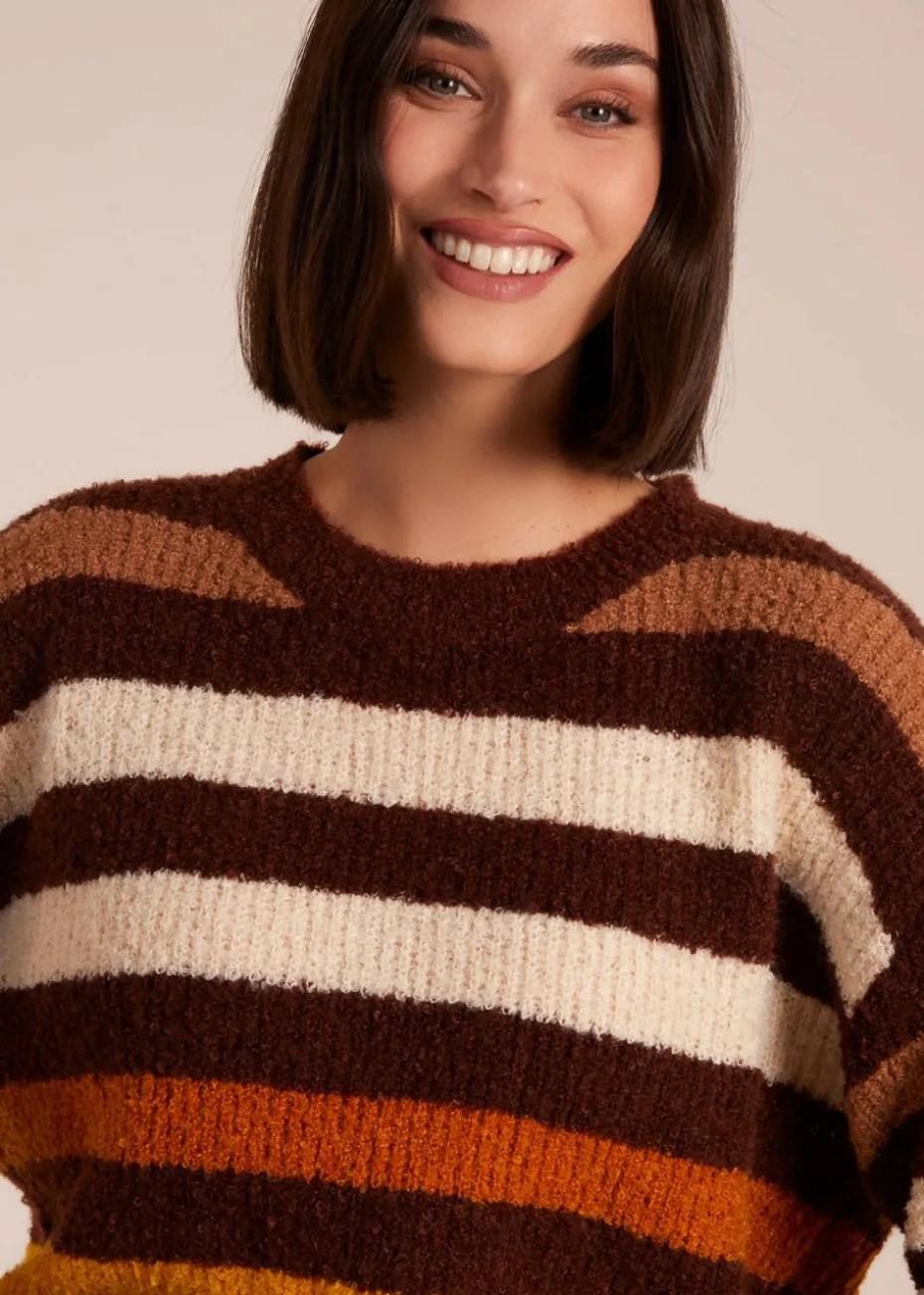Blue Vanilla Chocolate Soft Touch Stripe Jumper