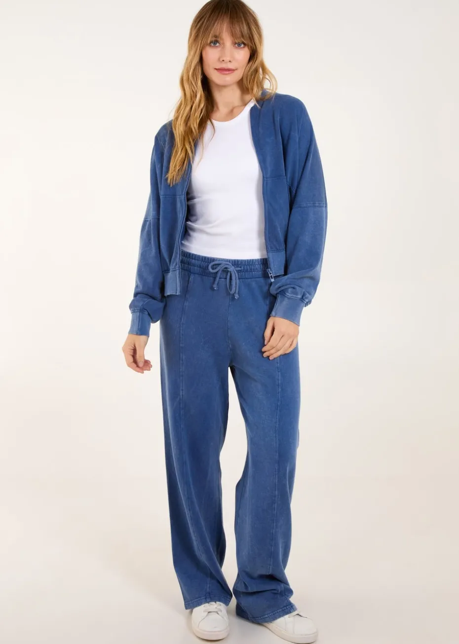 Blue Vanilla Denim Bomber Jacket & Jogger Set