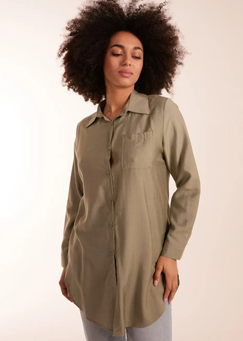 Blue Vanilla Khaki Striped Shirt