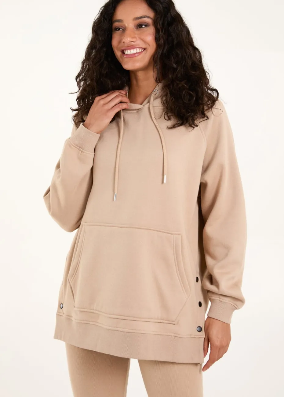 Blue Vanilla Stone Side Popper Hoodie & Legging Set