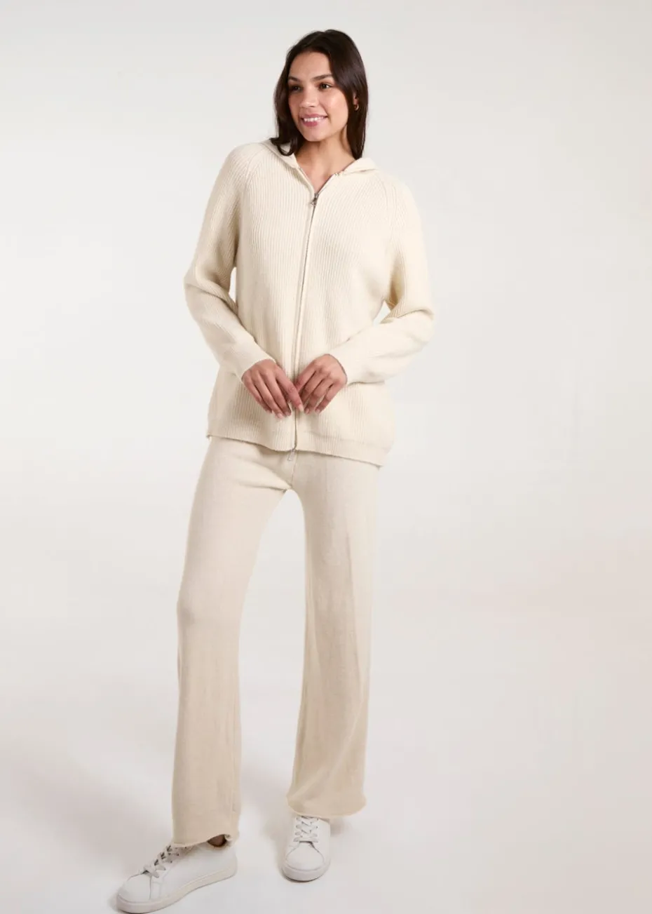Blue Vanilla Stone Zip Front Hoodie Tracksuit Set