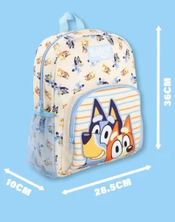 Bluey & Bingo Printed Kids Beige/Blue Backpack