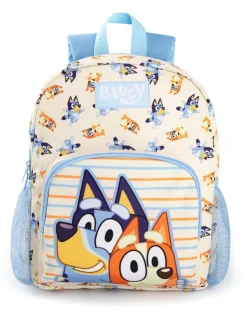 Bluey & Bingo Printed Kids Beige/Blue Backpack