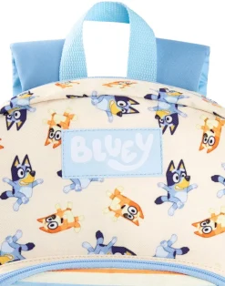 Bluey & Bingo Printed Kids Beige/Blue Backpack