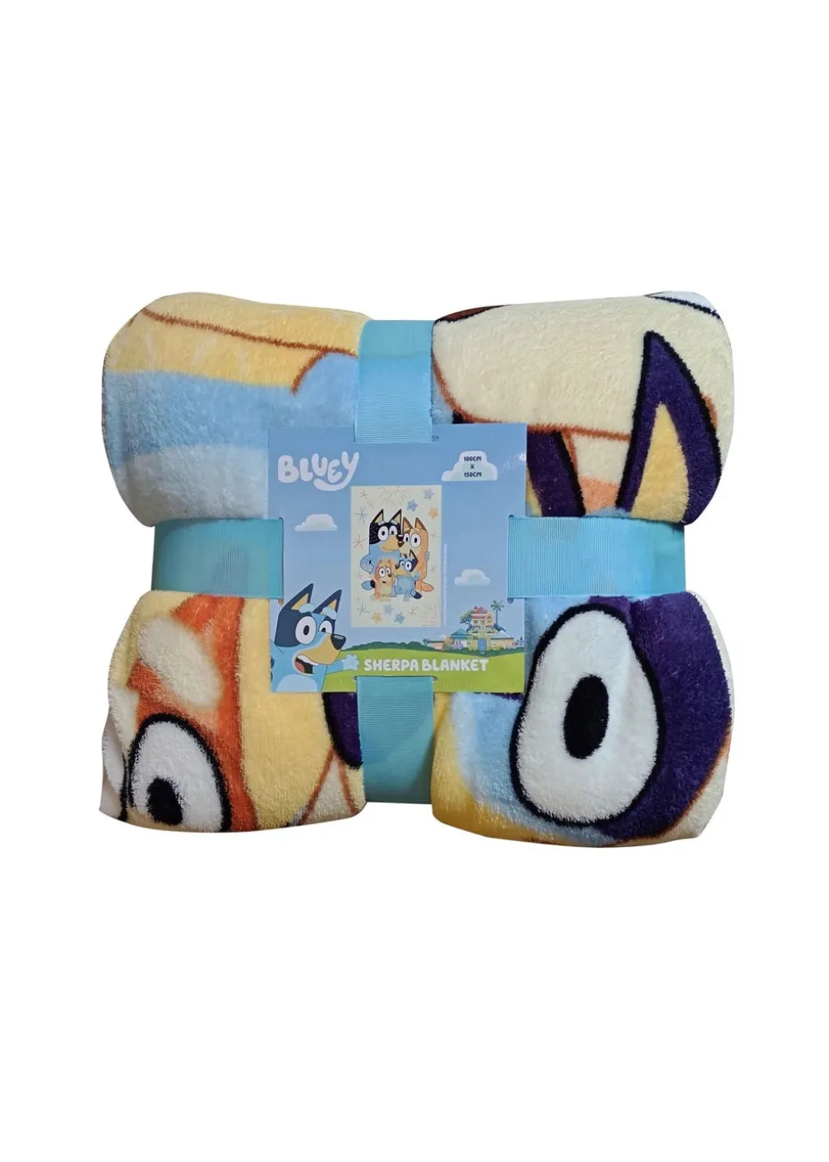 Bluey Cream Sherpa Blanket