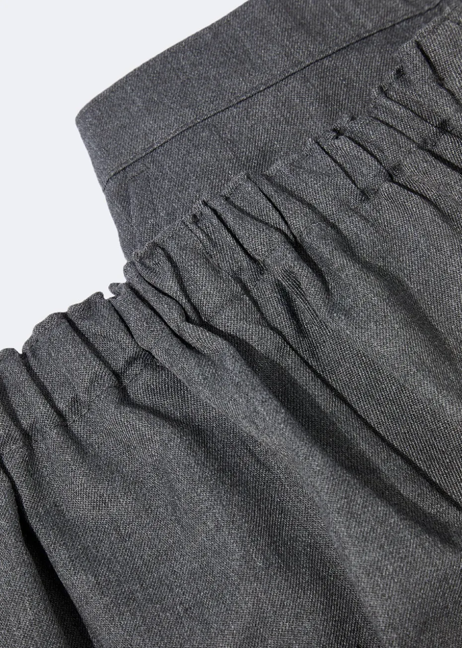Boys 2 Pack Grey Pull On School Trousers (3-11yrs)