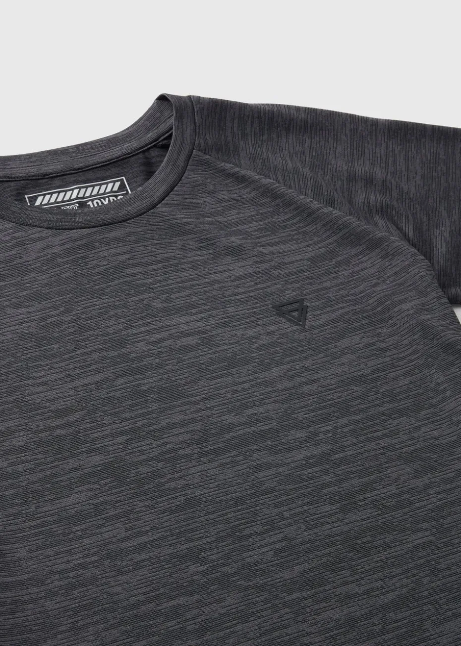Boys Charcoal Sports T-Shirt (7-15yrs)