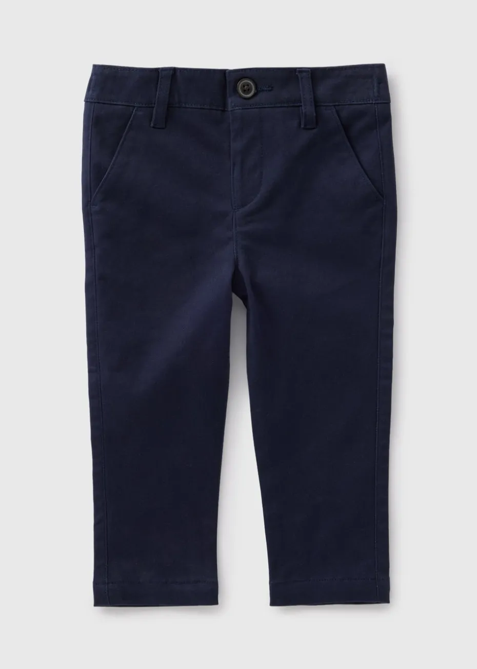 Boys Navy Chinos (1-7yrs)