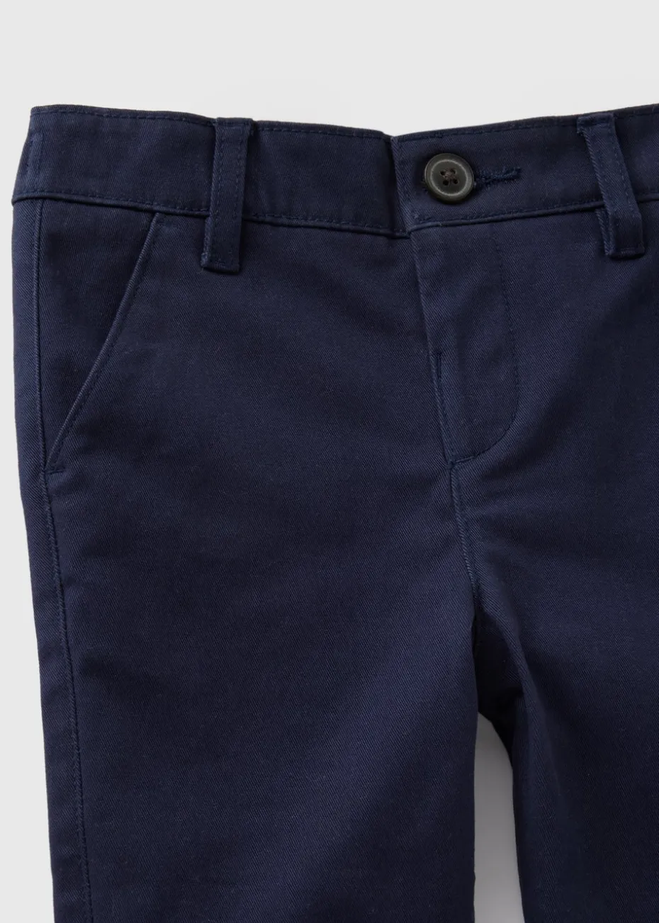 Boys Navy Chinos (1-7yrs)