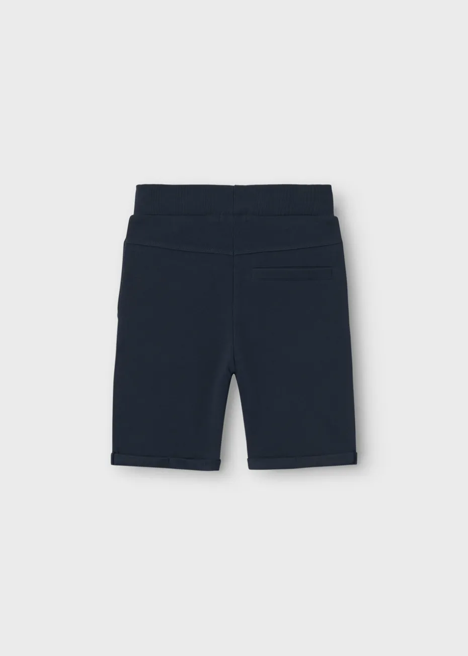 Boys Navy Jersey Jogger Shorts (7-15yrs)