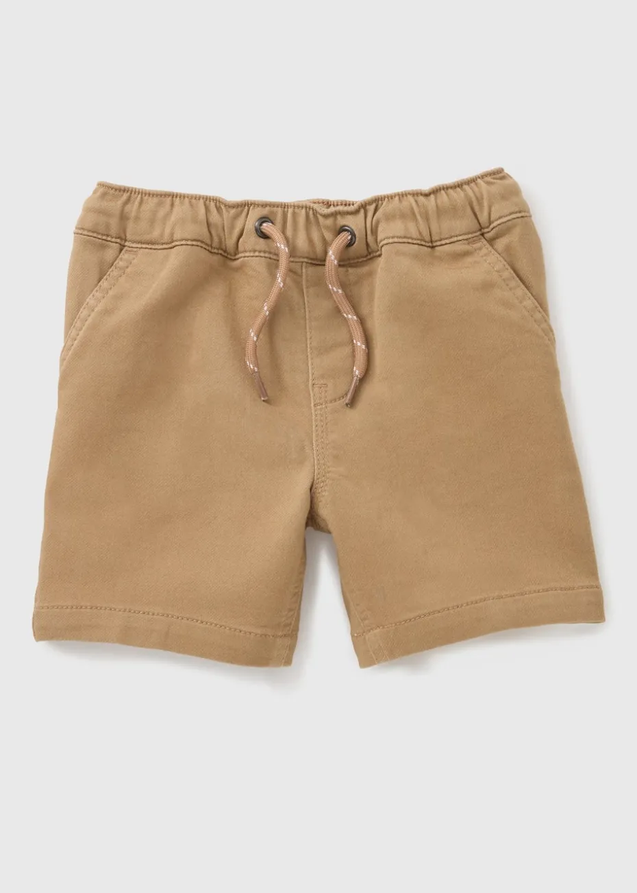 Boys Stone Knitted Denim Shorts (1-7yrs)