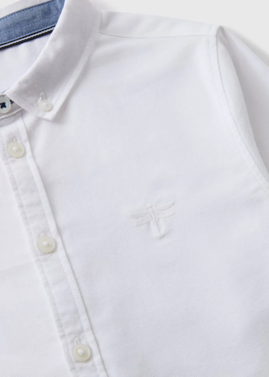 Boys White Long Sleeve Shirt (7-15yrs)