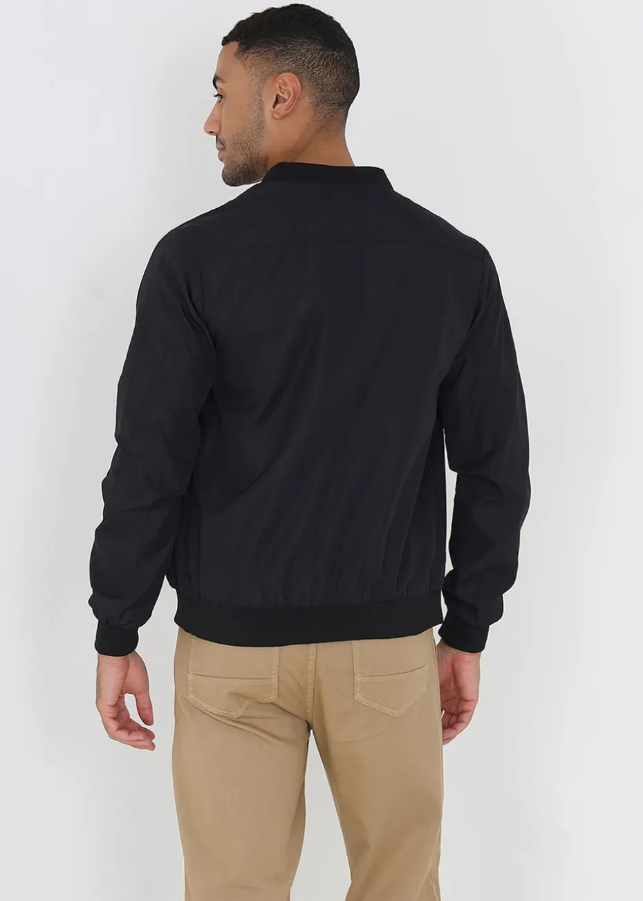 Brave Soul Black Bomber Jacket