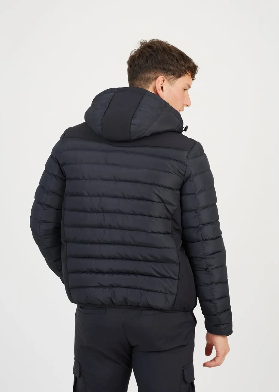 Brave Soul Black Padded Soft Shell Hooded Jacket