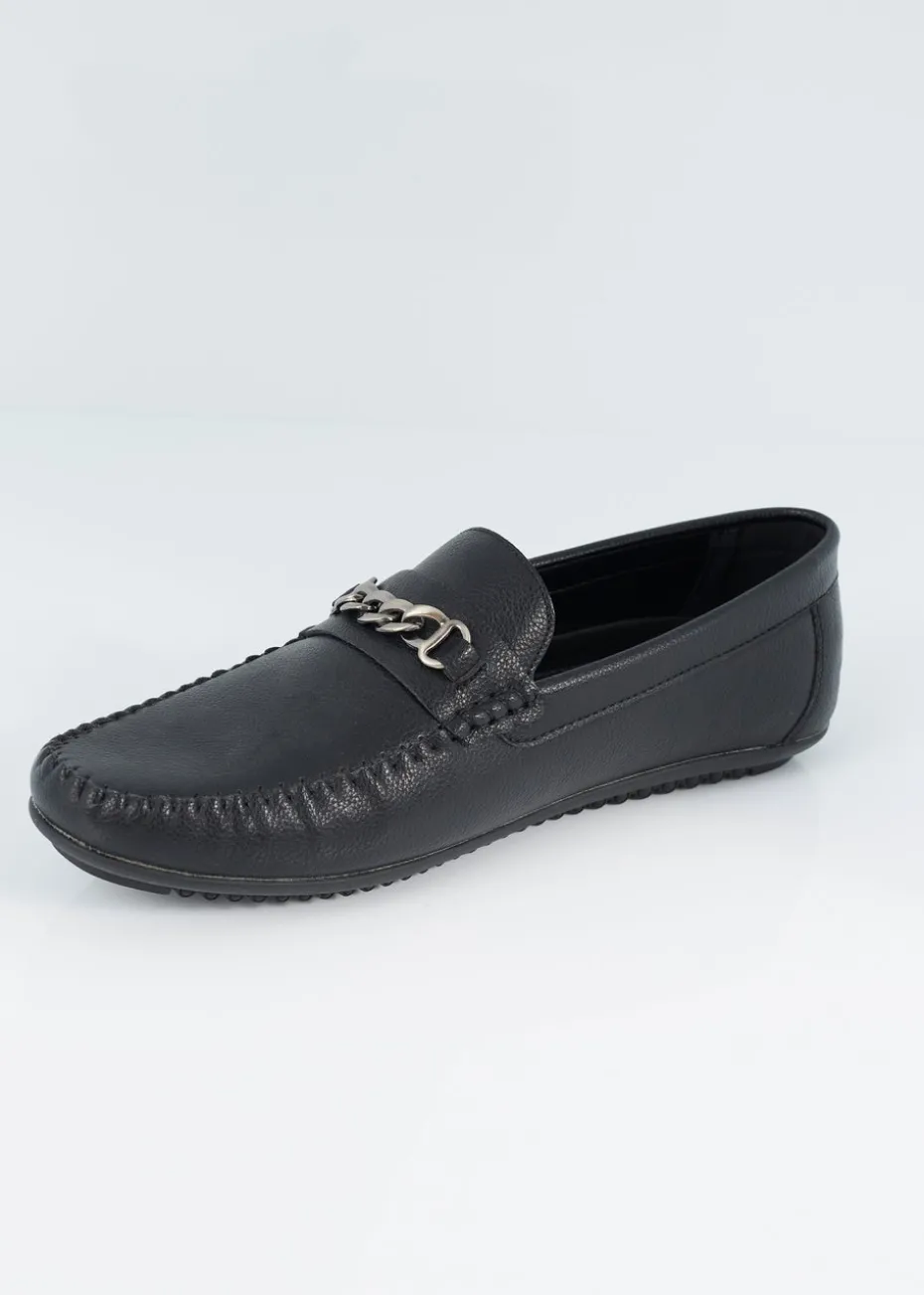 Brave Soul Black PU Loafers