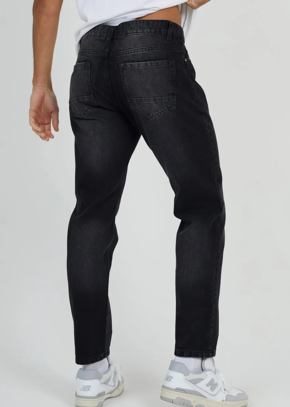Brave Soul Charcoal Cotton Loose Fit Denim Jeans
