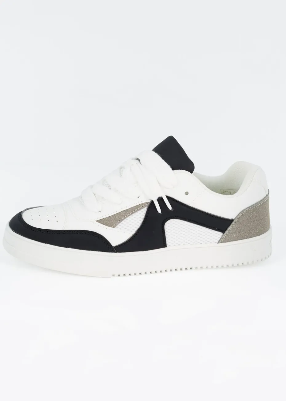 Brave Soul White Faux Leather Trainers