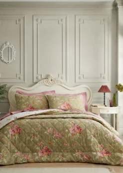 Bridgerton By Catherine Lansfield 3.5 Tog Penelope Reversible Eiderdown Bedspread (200x200cm)
