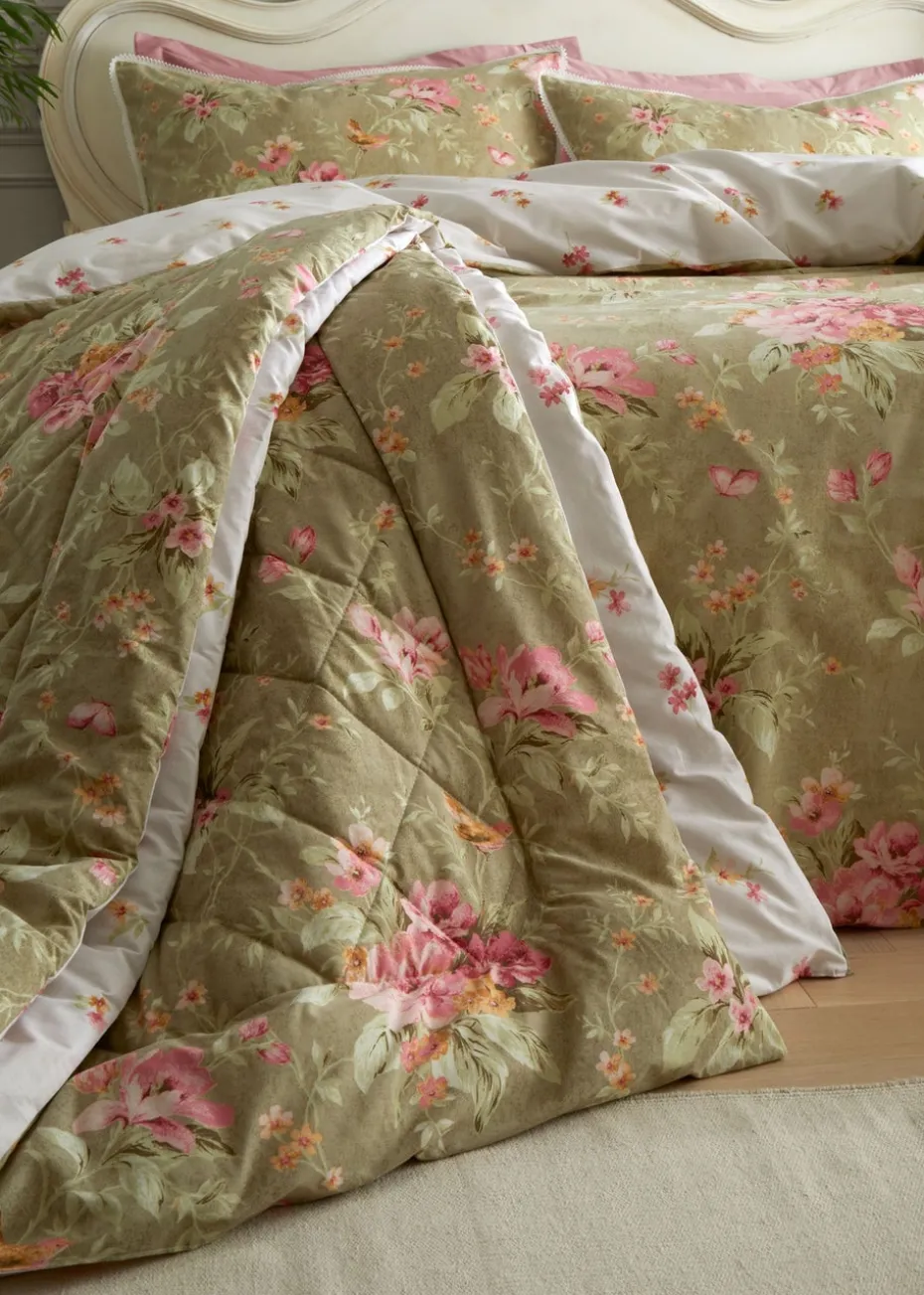 Bridgerton By Catherine Lansfield 3.5 Tog Penelope Reversible Eiderdown Bedspread (200x200cm)