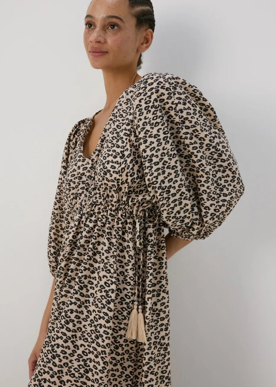Brown Animal Print Dress