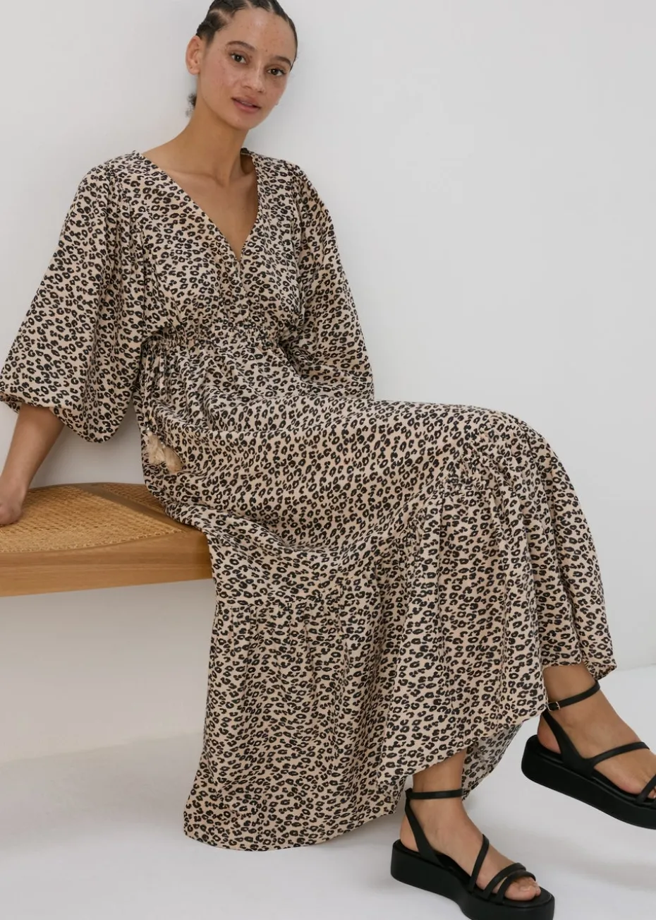 Brown Animal Print Dress