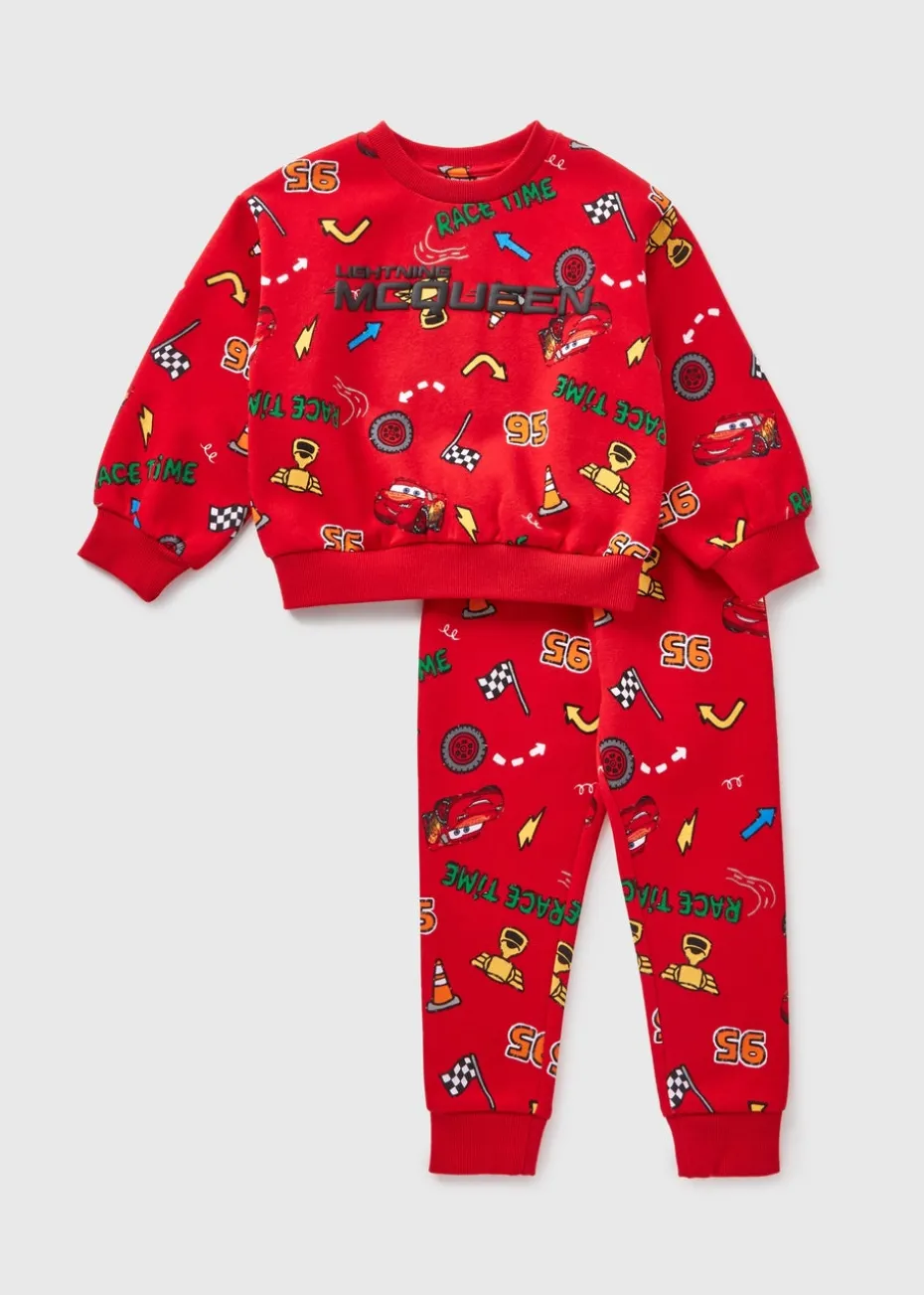Cars Red Lightning McQueen Sweatshirt & Jogging Bottom Set (1-7yrs)