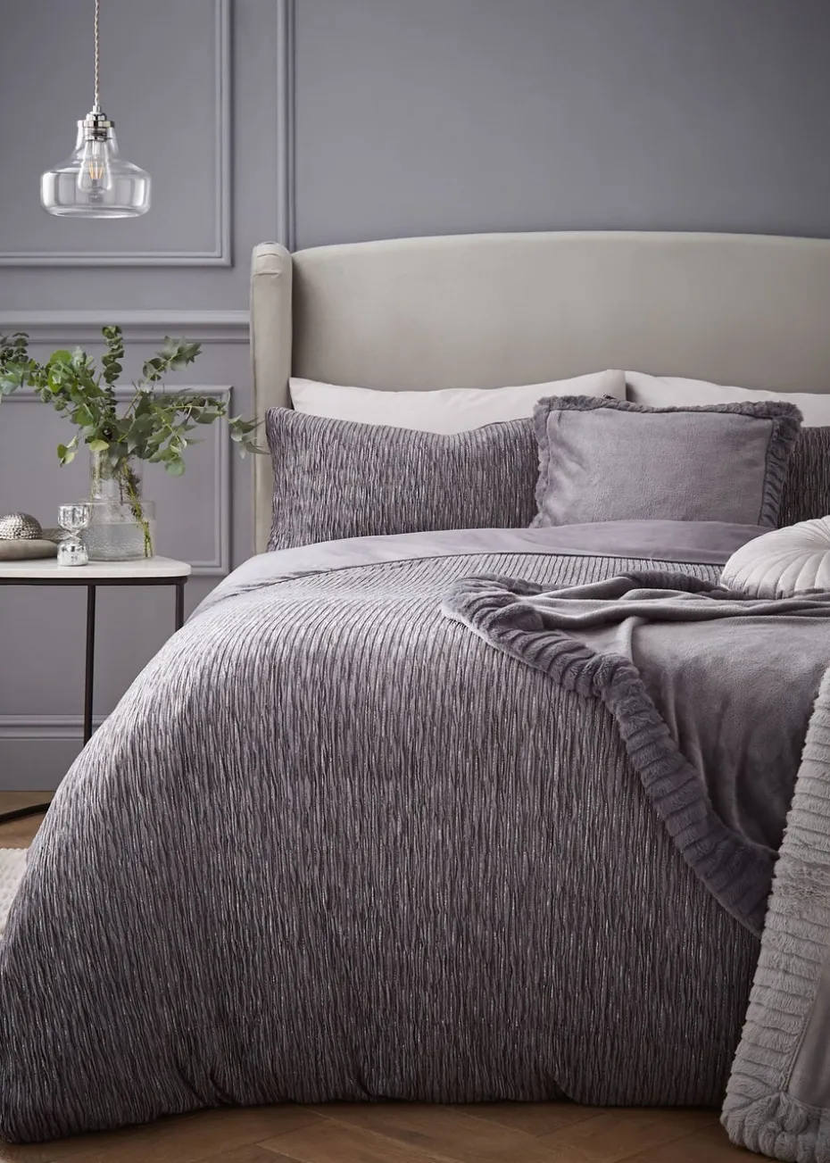 Catherine Lansfield Allure Sparkle Duvet Cover Set